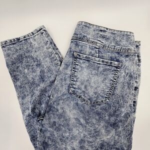 No Boundaries Acid Wash Straight Leg Jeans Light Blue Vintage Y2K Denim 16-18